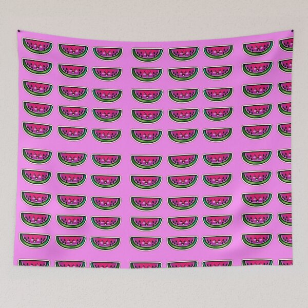 Item preview, 15 watermelon designs with excited faces and pink cheeks designed and sold by kitsuneins.