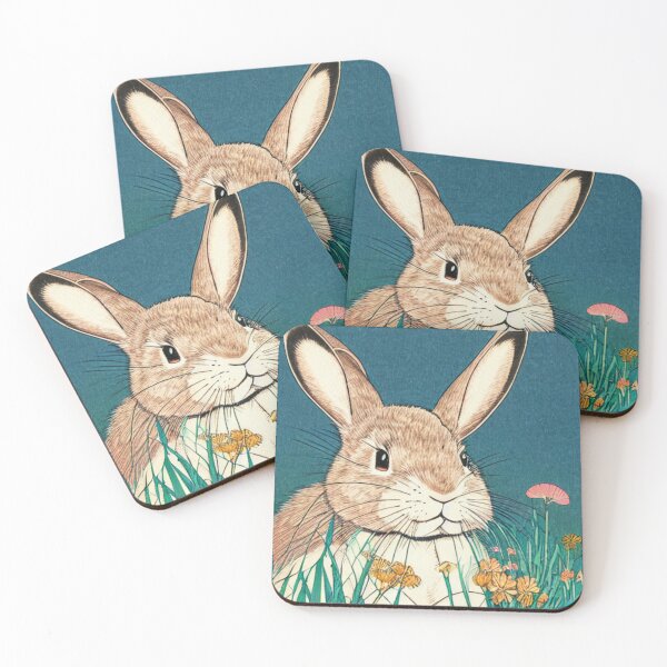 Item preview, Floral Lovely American Fuzzy Lop Cute Bunny Rabbit designed and sold by wigobun.
