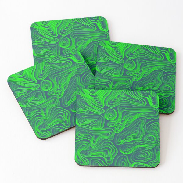 Item preview, Blue & Green Topographic designed and sold by slippay.
