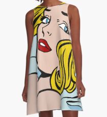 Seductive Girl (Lichtenstein) A-Line Dress
