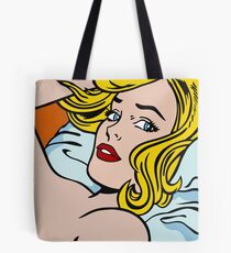 Seductive Girl (Lichtenstein) Tote Bag