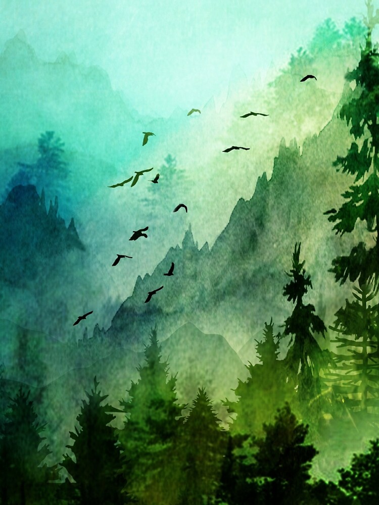 Mountain Morning by Nadjaa