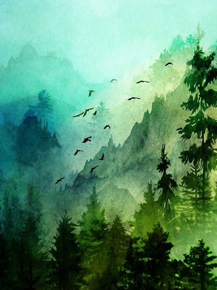 Mountain Morning by Nadjaa