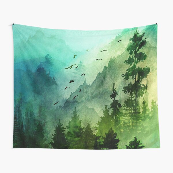 Mountain Morning  Tapestry