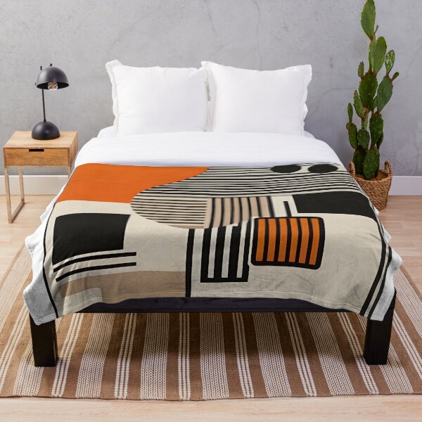 Item preview, Moderno de mediados de siglo: marrón oscuro, naranja y naranja pálido designed and sold by leartset.