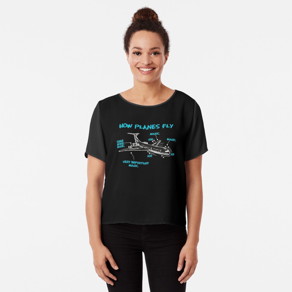 Novelty How Planes Fly Engineer Pilot Airplane T-Shirt Mens Short