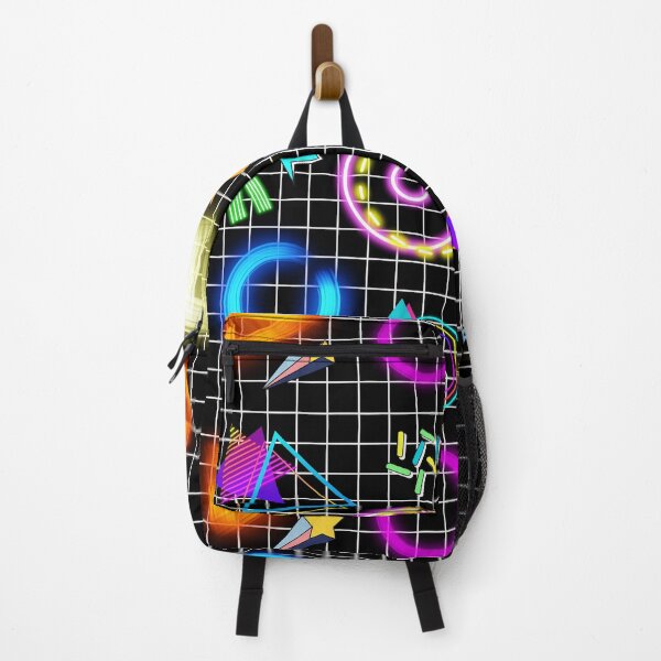Item preview, Geometric Shapes Vintage | 80s Retro Grid Neon | Purple Neon designed and sold by SchlossInspire.