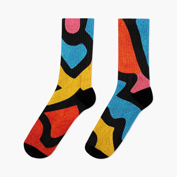 Item preview, Contemporary vibrant art shapes outlined in black. designed and sold by justinasv775.