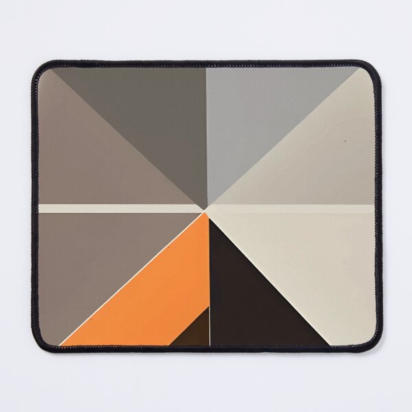 Aperçu de l'œuvre Mid Century Modern - marron foncé-orange-gris créée et vendue par leartset.