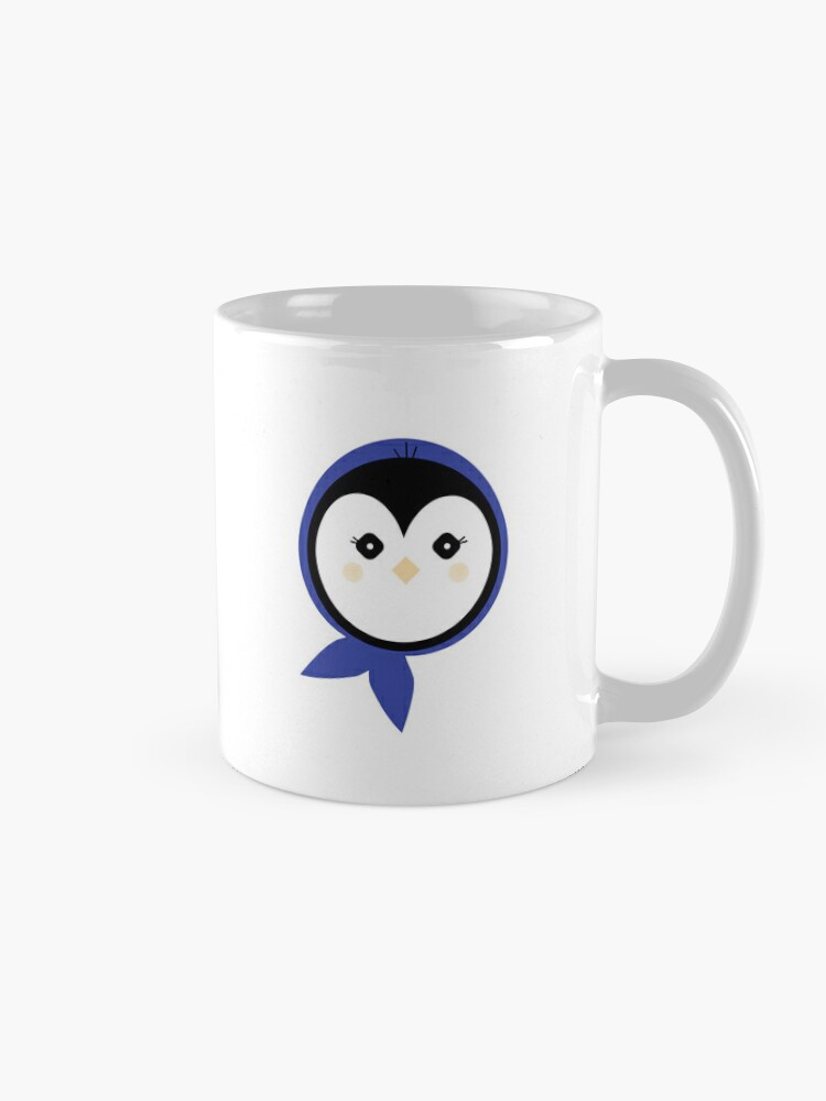 Penguin Mug - Blue Scarf