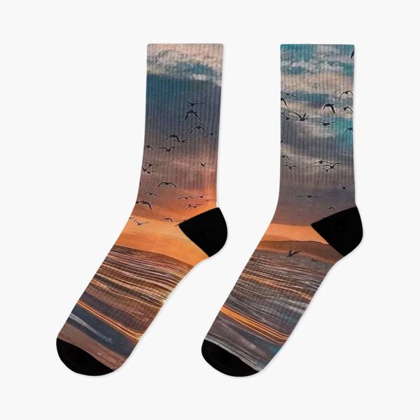 Item preview, Birds flag Home While The Sunset  designed and sold by The Happiness Market .