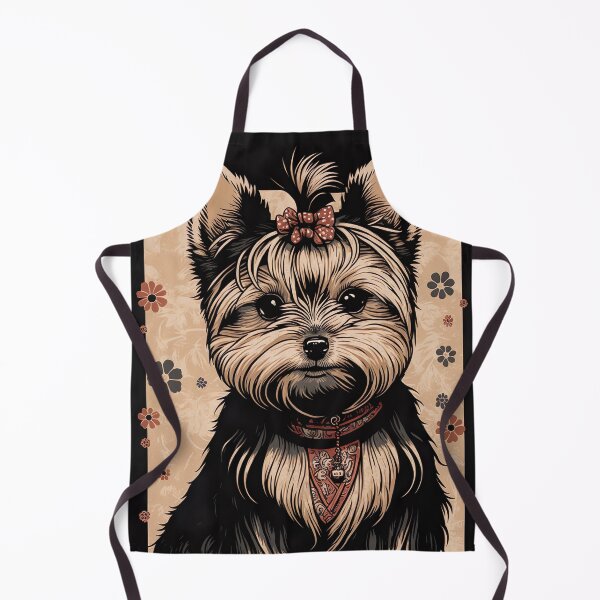 Item preview, Super Cute Yorkshire Terrier Puppy Portrait Japanese style designed and sold by KoolArtDistrict.