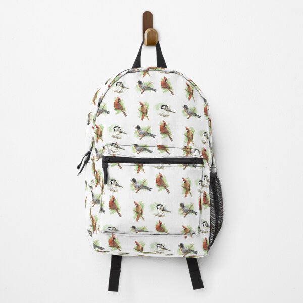 Item preview, North American Backyard Birds Pack - Male and Female Cardinals, Black-Capped Chickadee, American Robin designed and sold by BlackGoatPrints.
