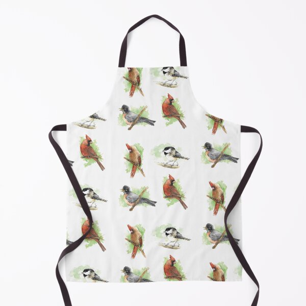 Item preview, North American Backyard Birds Pack - Male and Female Cardinals, Black-Capped Chickadee, American Robin designed and sold by BlackGoatPrints.