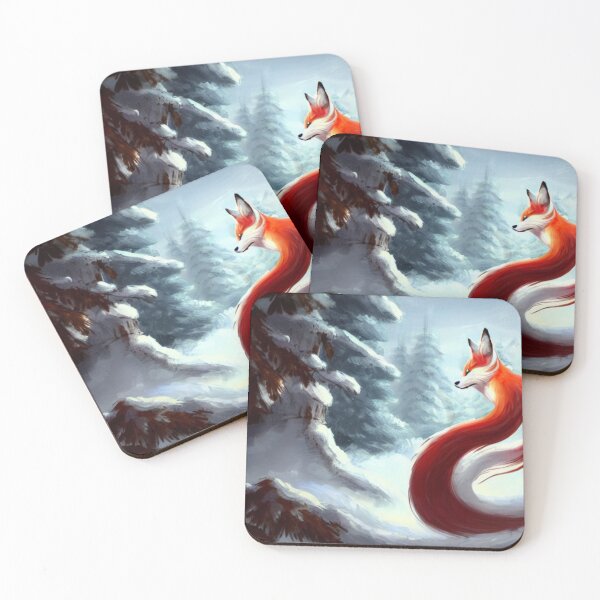 Item preview,  Yokai Kitsune And Snow #6 designed and sold by cardia1991.