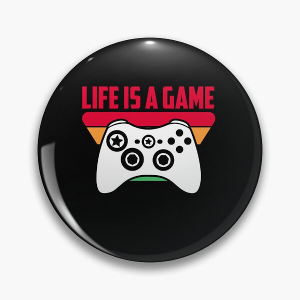 Artikelvorschau, Life Is A Game Video Game Player Gaming Joystick Gamer entworfen und verkauft von GrumpyDadCo.