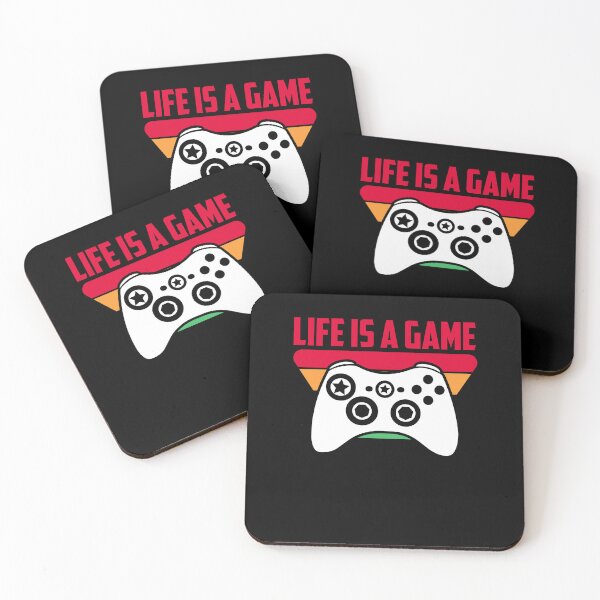 Aperçu de l'œuvre Life Is A Game Video Game Player Gaming Joystick Gamer créée et vendue par GrumpyDadCo.