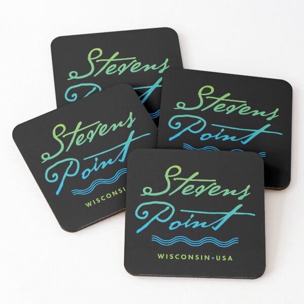 Item preview, Stevens Point Wisconsin Typographic River Design designed and sold by Futurebeachbum.