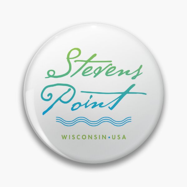 Item preview, Stevens Point Wisconsin Typographic River Design designed and sold by Futurebeachbum.