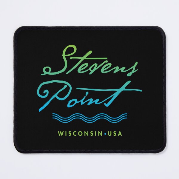 Item preview, Stevens Point Wisconsin Typographic River Design designed and sold by Futurebeachbum.