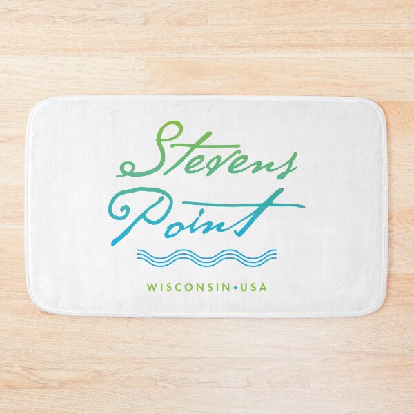 Item preview, Stevens Point Wisconsin Typographic River Design designed and sold by Futurebeachbum.