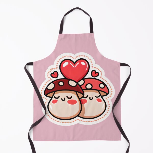 Item preview, Two Kawaii Mushrooms In Love designed and sold by ZenEverAI.