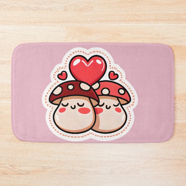 Item preview, Two Kawaii Mushrooms In Love designed and sold by ZenEverAI.