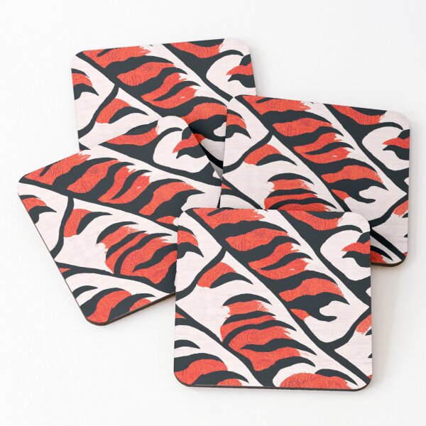 Item preview, Abstract Feline Red Tiger Pattern designed and sold by thisisallahoax.