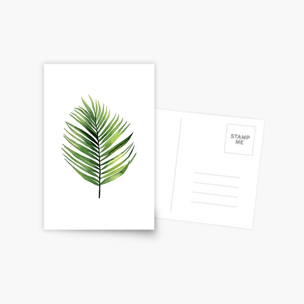 Palm Leaf. Postcard