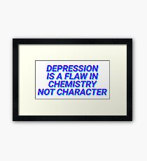 Depression Gerahmtes Wandbild