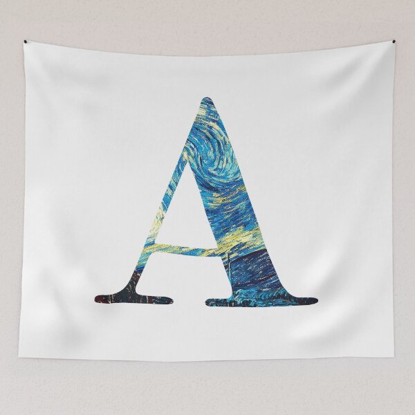 Item preview, Starry Initial (A) designed and sold by QuotableYou.