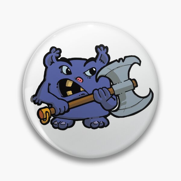 Item preview, Little purple monster with a hatchet designed and sold by Guillaume Desbiolles.