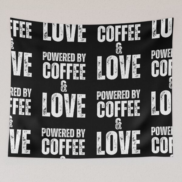 Item preview, Powered By Coffee And Love designed and sold by NinniSilver.