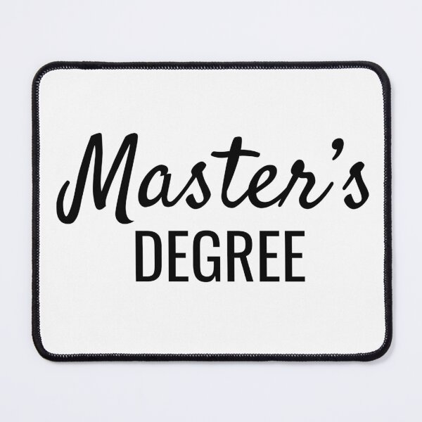 Item preview, University Masters Degree Cursive/Block Text designed and sold by SarahJisri.