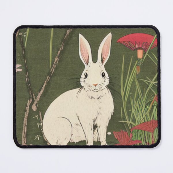 Item preview, White Beautiful American Rabbit Lop Animal Bunny Vintage designed and sold by wigobun.