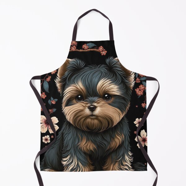 Item preview, Super Cute Yorkshire Terrier Puppy Portrait - Japanese style designed and sold by KoolArtDistrict.