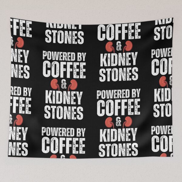 Item preview, Powered By Coffee And Kidney Stones designed and sold by NinniSilver.