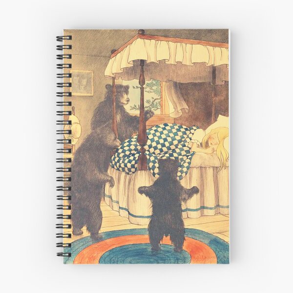 Item preview, Vintage Cottagecore Goldilocks & the Three Bears Illustration designed and sold by Ima-Shel-Mae.
