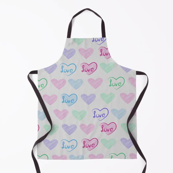 Item preview, Hand drawing hearts and word love, seamless vector pattern designed and sold by ReflectedCrafts.