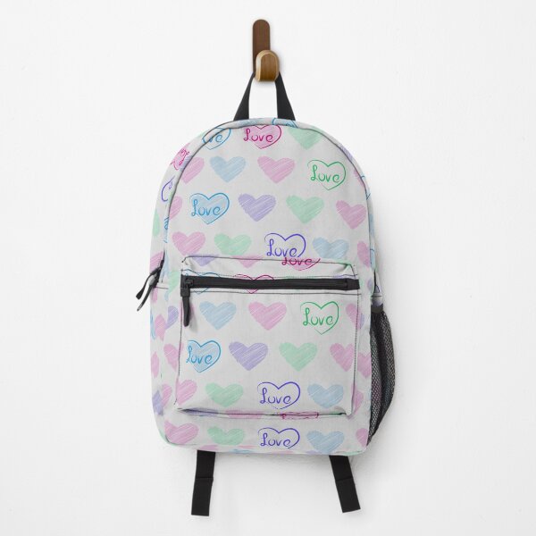 Item preview, Hand drawing hearts and word love, seamless vector pattern designed and sold by ReflectedCrafts.