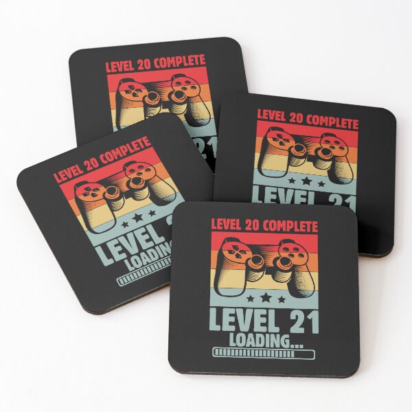 Item preview, Level 20 Level 21 Loading 21st Birthday Gamer designed and sold by GrumpyDadCo.