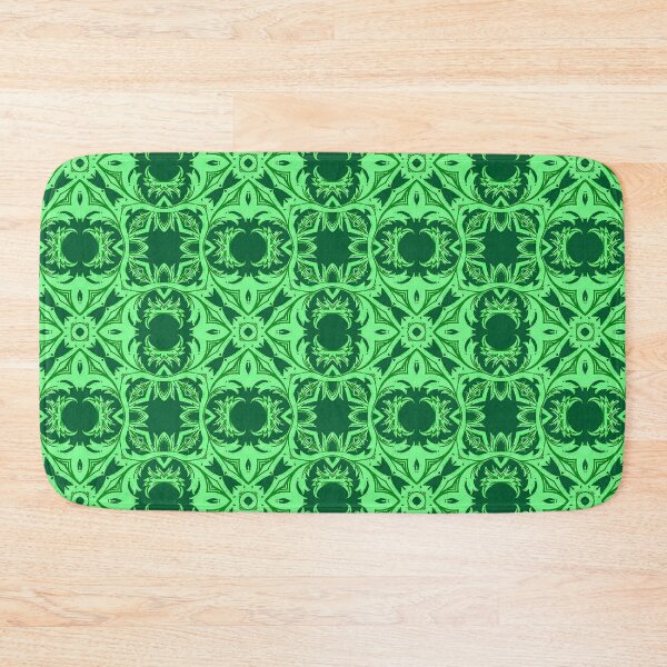 Item preview, Ornate Arabesque Pattern - Emerald Green designed and sold by Marymarice.