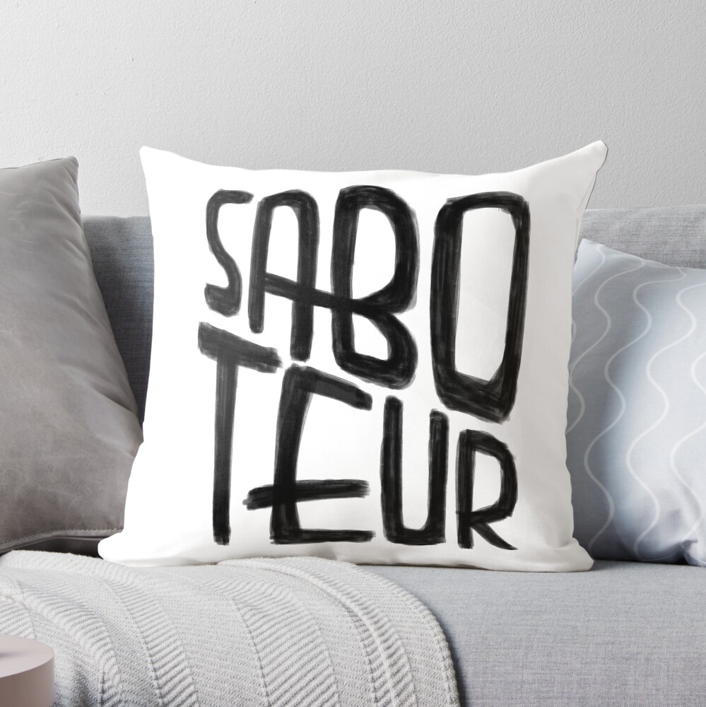 Sabotage - Quem vem das ruas não joga fácil (Who comes from the streets  doesn't play easy) Throw Pillow for Sale by EduTosta