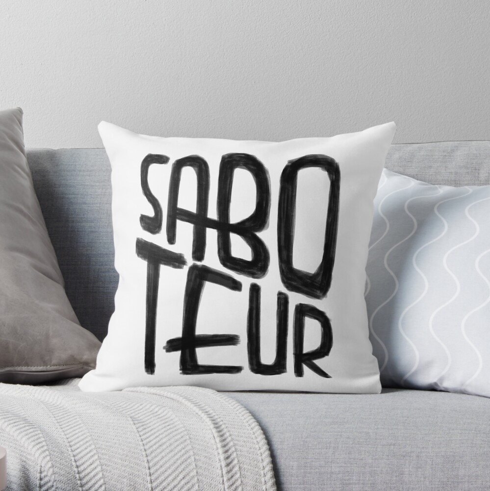 Sabotage - Quem vem das ruas não joga fácil (Who comes from the streets  doesn't play easy) | Throw Pillow