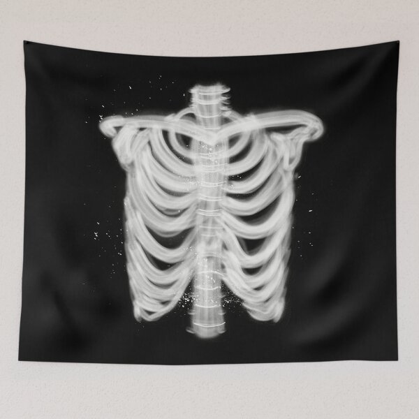 Item preview, Graffiti Ribs - Human Anatomy Skeleton  designed and sold by osuariumfloreus.