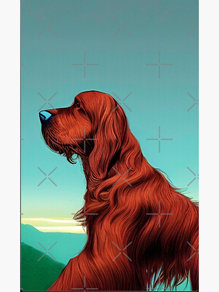 "Irish setter" Sticker for Sale by GroovyDino Redbubble