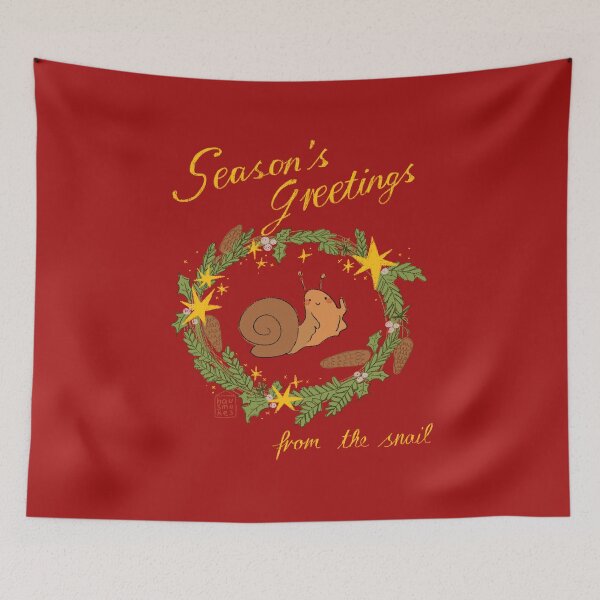 Item preview, Season's Greetings from the snail designed and sold by hausmakesss.