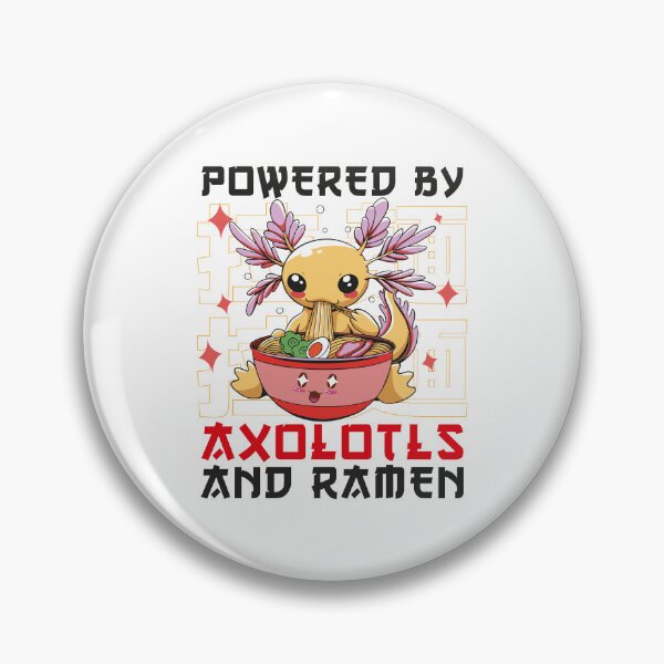 Item preview, Powered by Axolotls & Ramen - Kawaii Axolotl Eating Ramen designed and sold by ollalla.