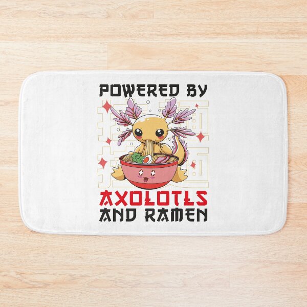 Item preview, Powered by Axolotls & Ramen - Kawaii Axolotl Eating Ramen designed and sold by ollalla.