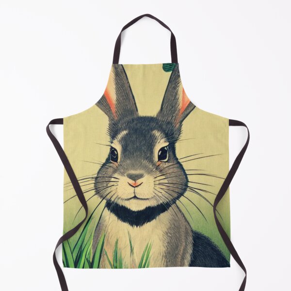 Item preview, Beautiful American Grey Fuzzy Lop Cute Bunny Vegan designed and sold by wigobun.